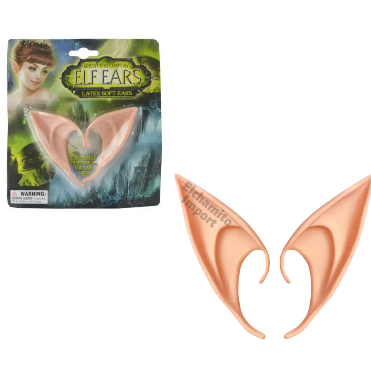 GENERICO - Orejas De Duende Elfo Disfraz Halloween
