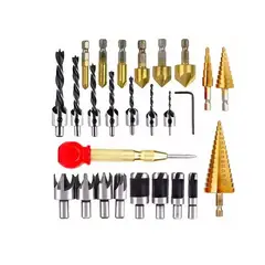 GENERICO - Herramienta De Perforación Para Carpintería Juego De 26 Pcs