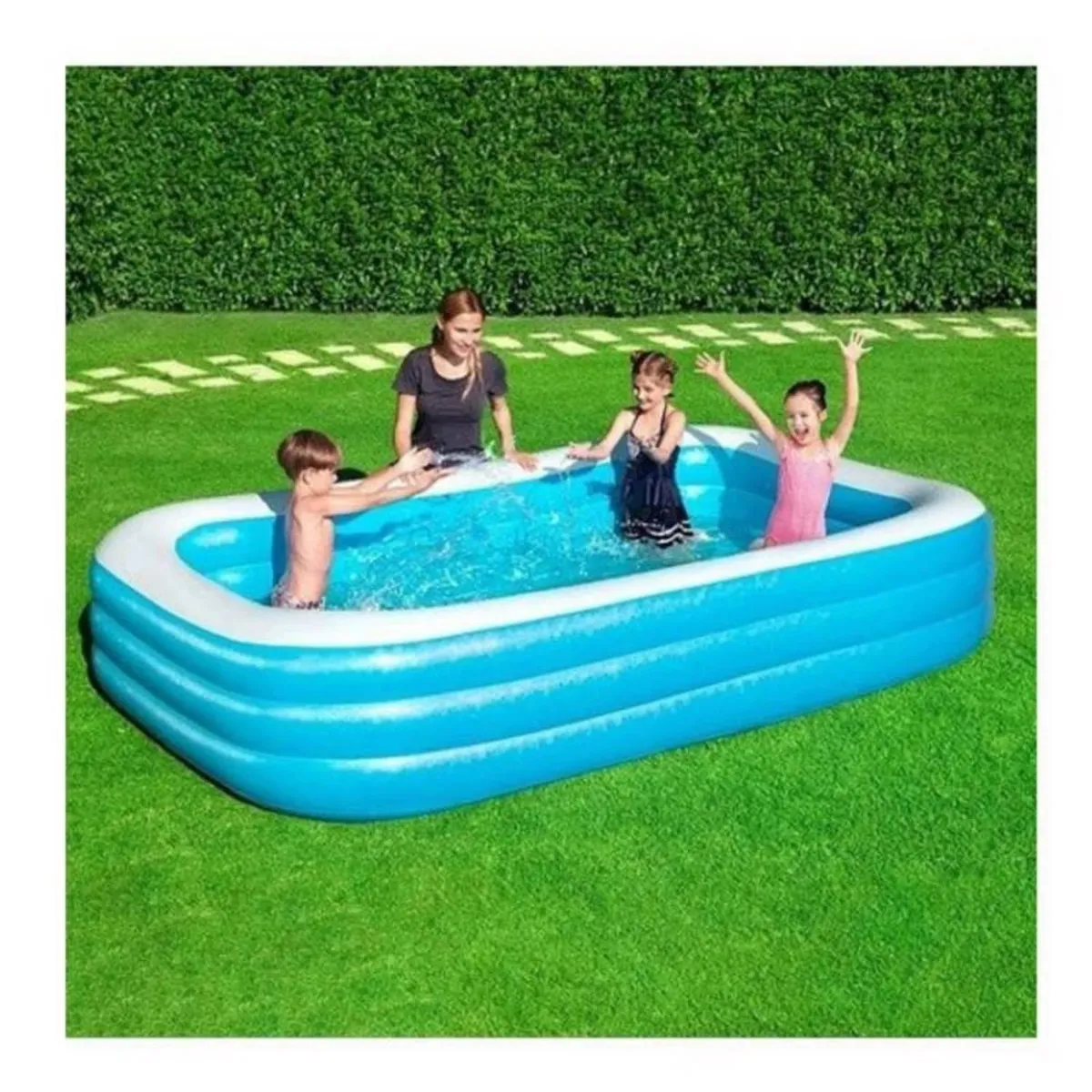 GENERICO - Piscina Inflable Para Niños y Adultos Agua en Familia 200X120X50