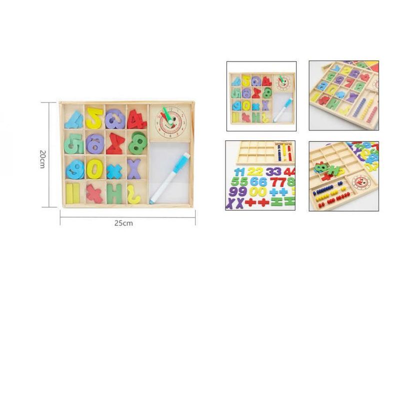 GENERICO - Juego De Madera Números Didáctico Para Niños