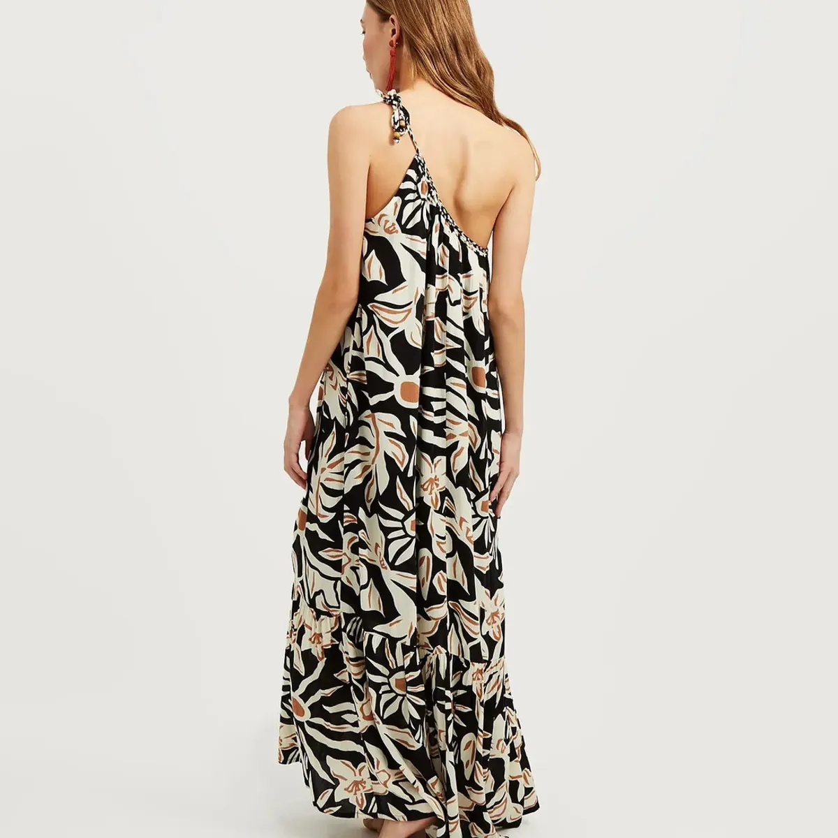 LOUNGE - Vestido Largo Un Hombro Paradiso