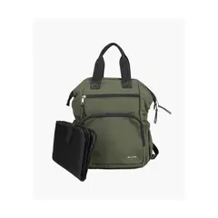 LOUNGE - Mochila Maternal Nylon Verde Musgo