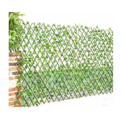 GENERICO - Malla Valla Cerca Planta Enredadera Artificial Hojas 120 CM