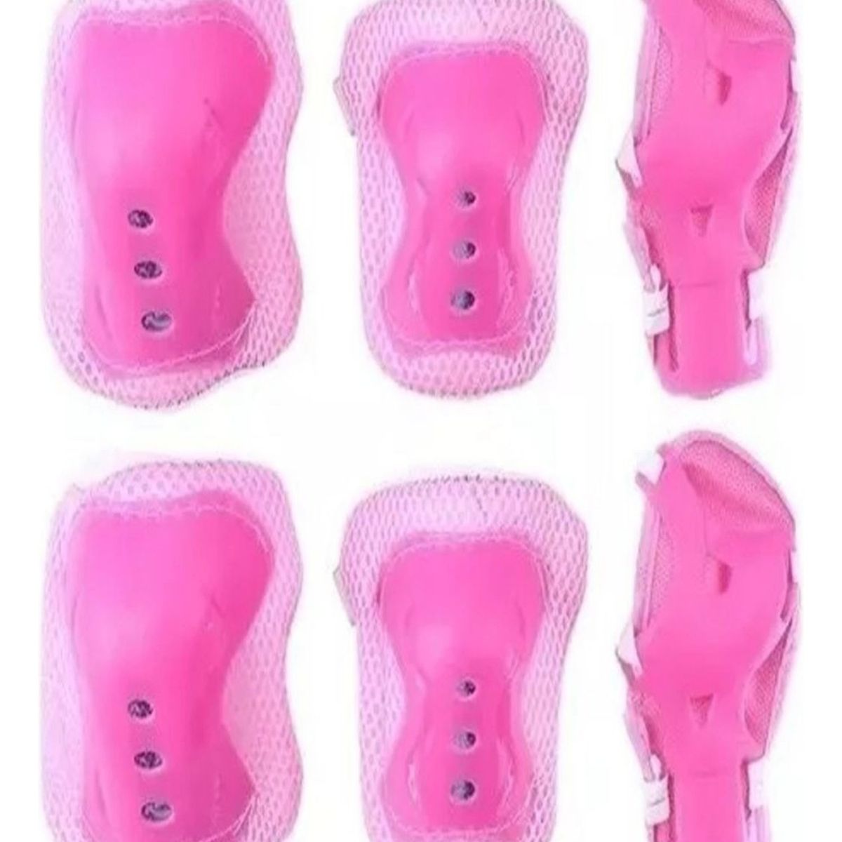 GENERICO - Patines Ajustables 4 Ruedas-Kit Protección Talla S31-34