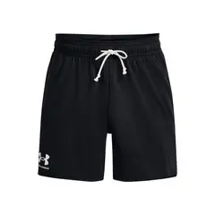 UNDER ARMOUR - Short Lifestyle para hombre Rival Terry de 6" negro