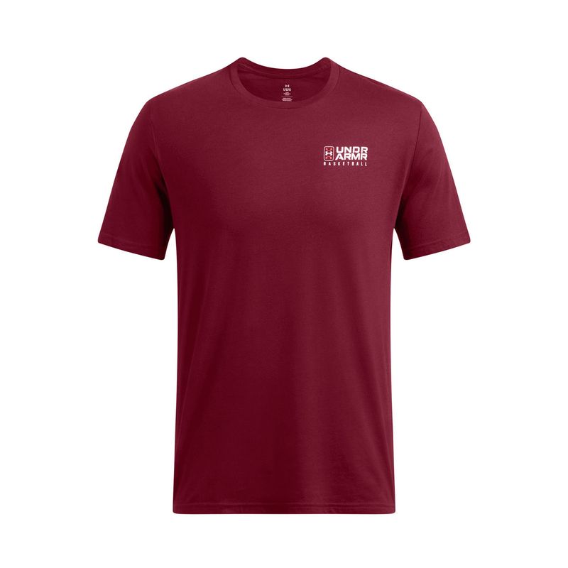 UNDER ARMOUR - Polera manga corta basketball hombre Rojo UNDER ARMOUR