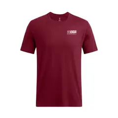 UNDER ARMOUR - Polera manga corta basketball hombre Rojo