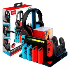 GENERICO - Base Cargador Soporte Vertical Para Nintendo Switch 9 En 1