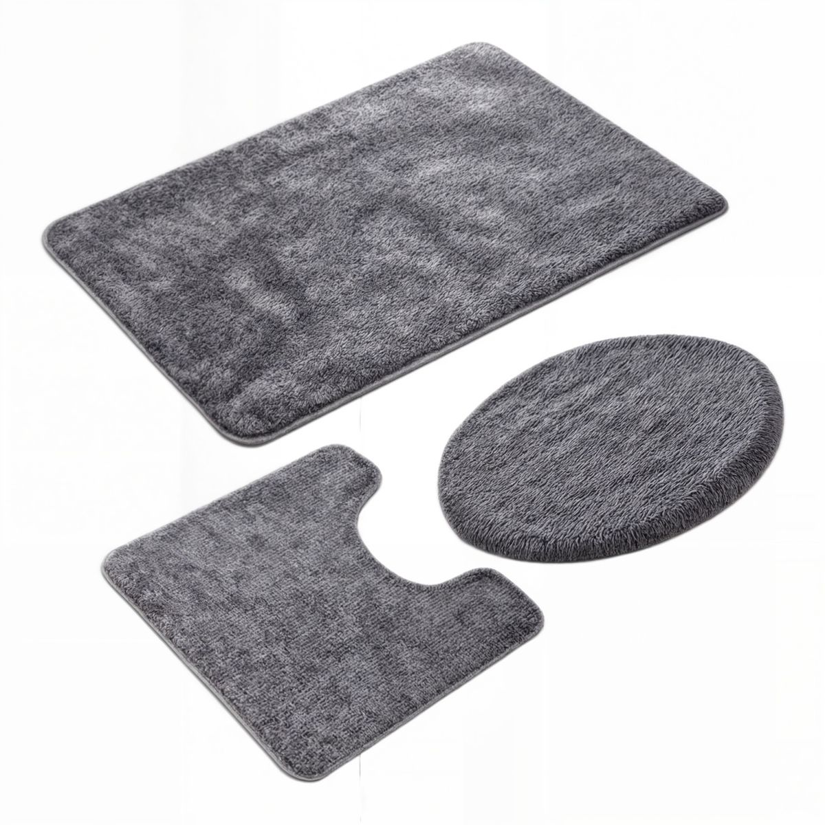 GENERICO - set de baño Juego de baño alfombras de baño cubre tapa wc 3en1