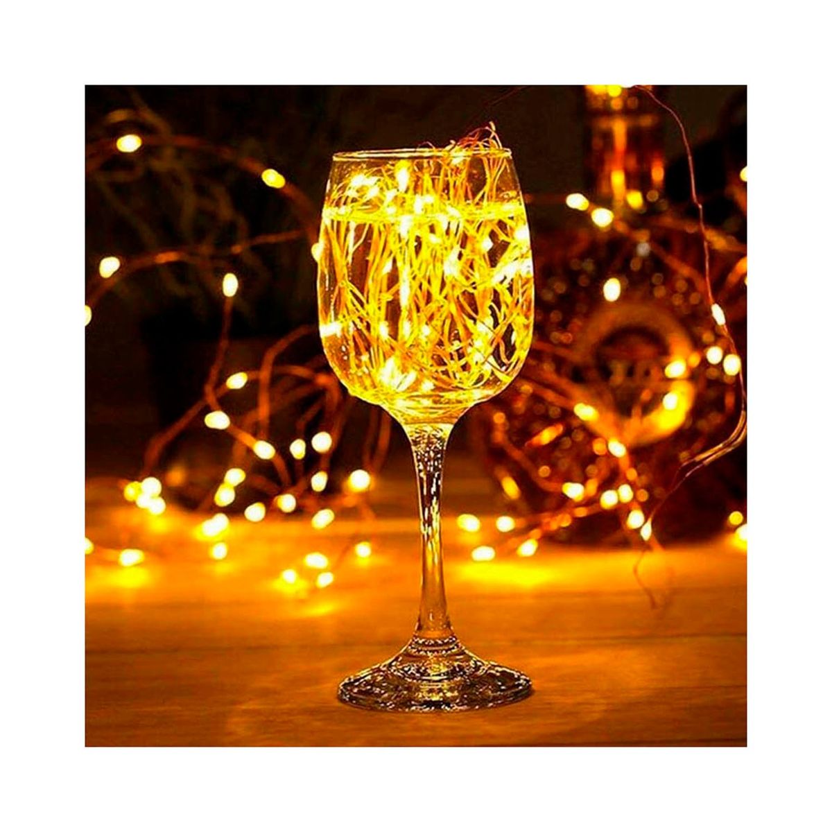 IRM - Guirnalda de Luces de Hada Solar 10 Mts Luz Cálida