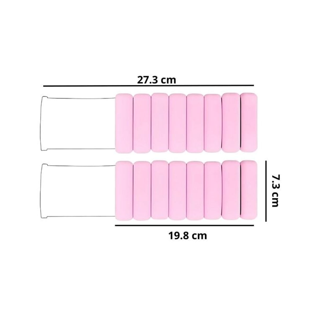 CRUSEC - Pack 2 Pulseras de Entrenamiento Con Soporte de Peso 500gr