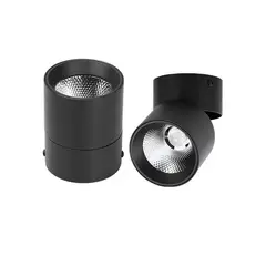 CRUSEC - Focos LED De Techo Moderno Diseño Giratorio 360 - Negro