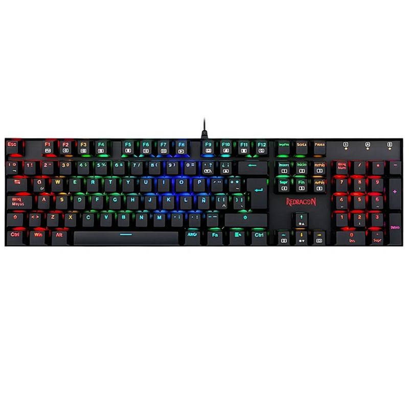 REDRAGON - Teclado Gamer - Redragon MITRA K551 - RGB Switch Blue Español USB