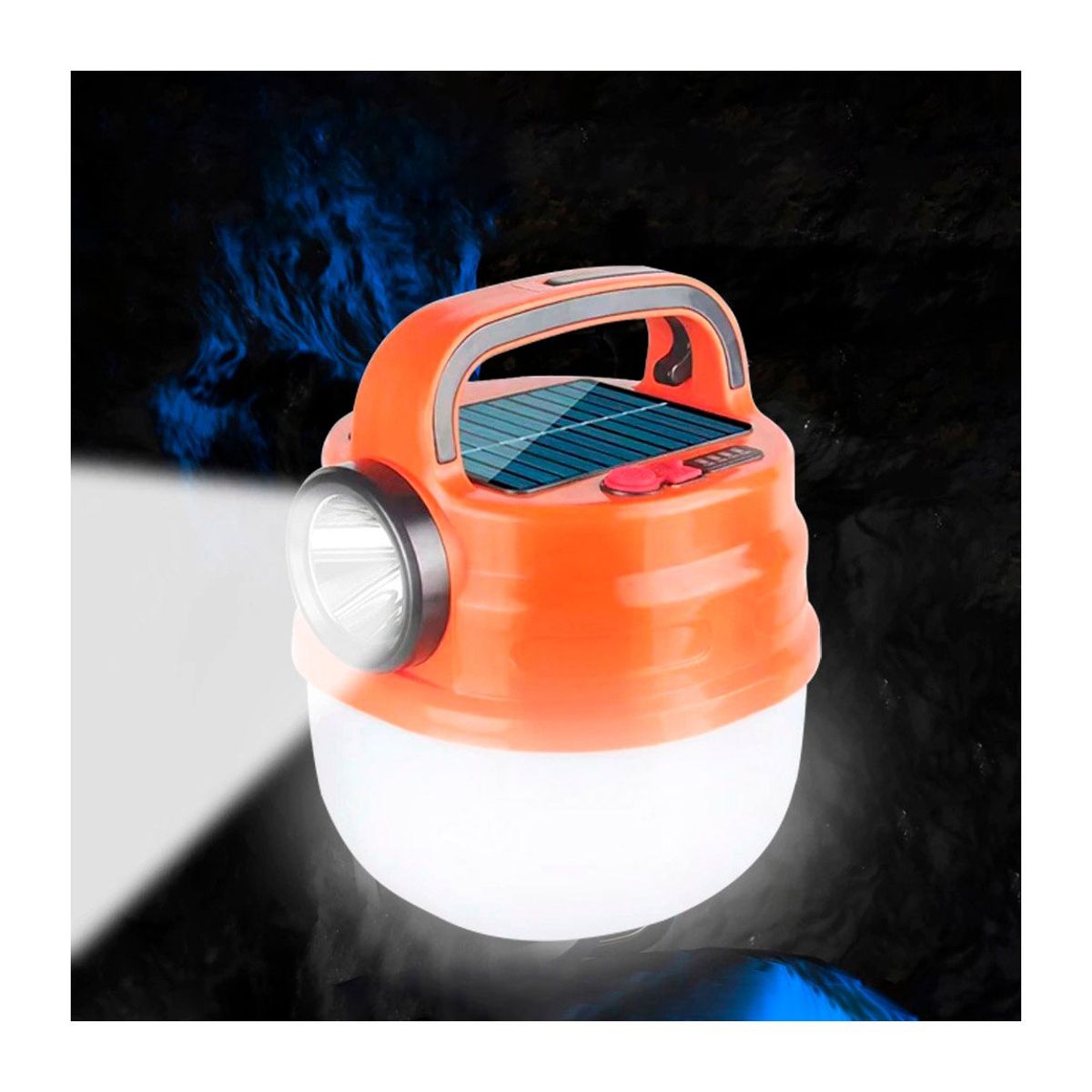 GENERICO - Lampara y Linterna Solar Led Recargable Para Camping y Exteriores