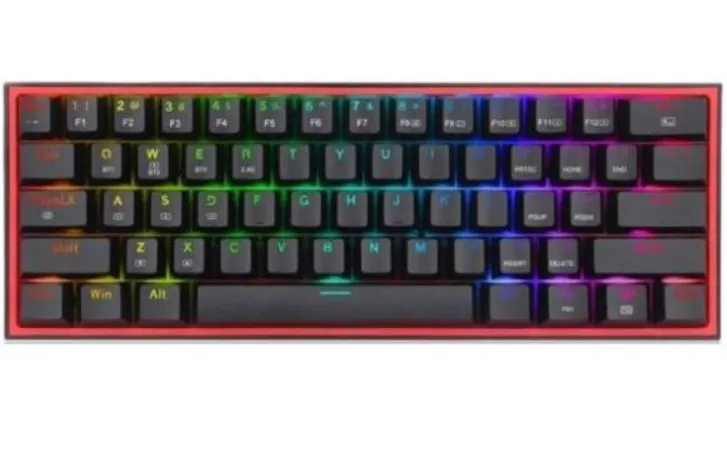 Teclado Gamer FIZZ PRO K616 RGB Switch Red Inalambrico Black