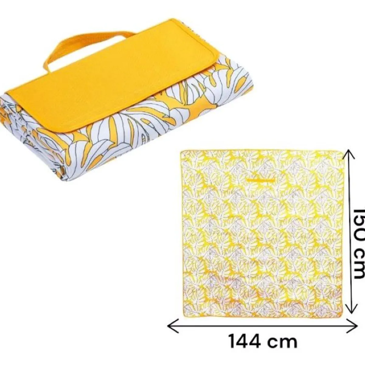 GENERICO - Manta De Picnic  Mostaza