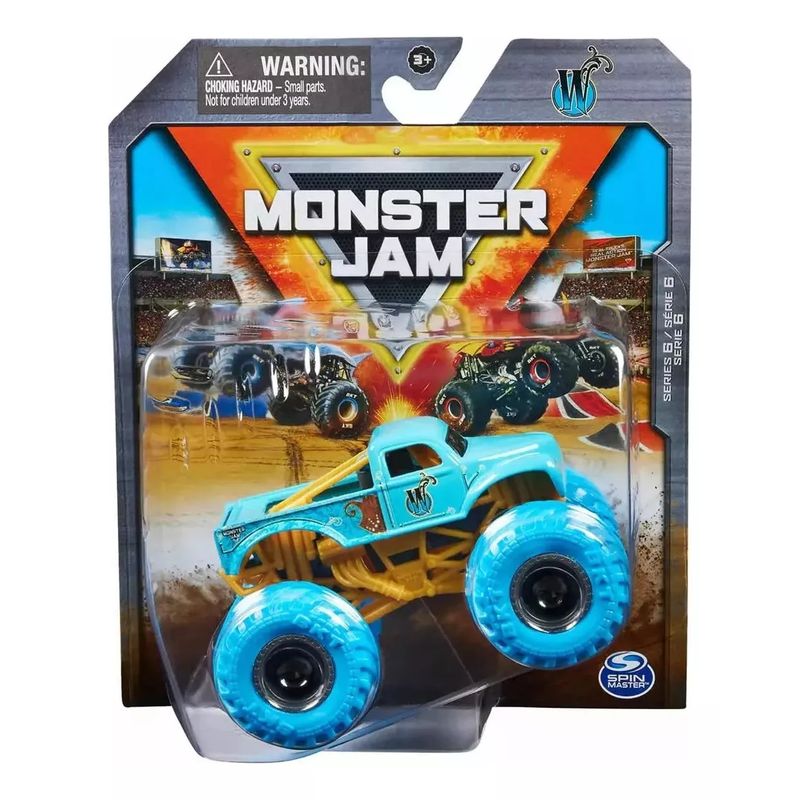 MONSTER JAM - Monster Jam Juguete Auto W Whiplash Escala 164