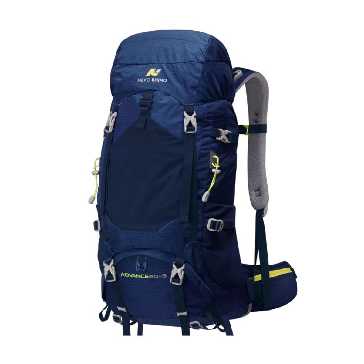 CRUSEC - Mochila Senderismo 65L Montañismo Impermeable Azul