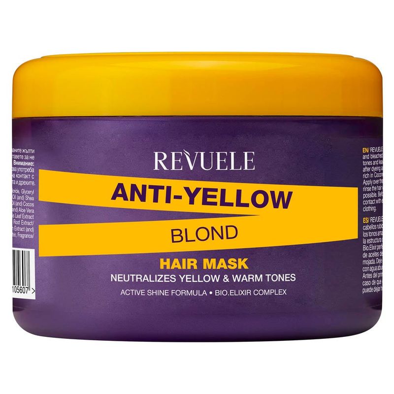 REVUELE - Anti-Yellow Blond Mascarilla Capilar Rubios 500 Ml
