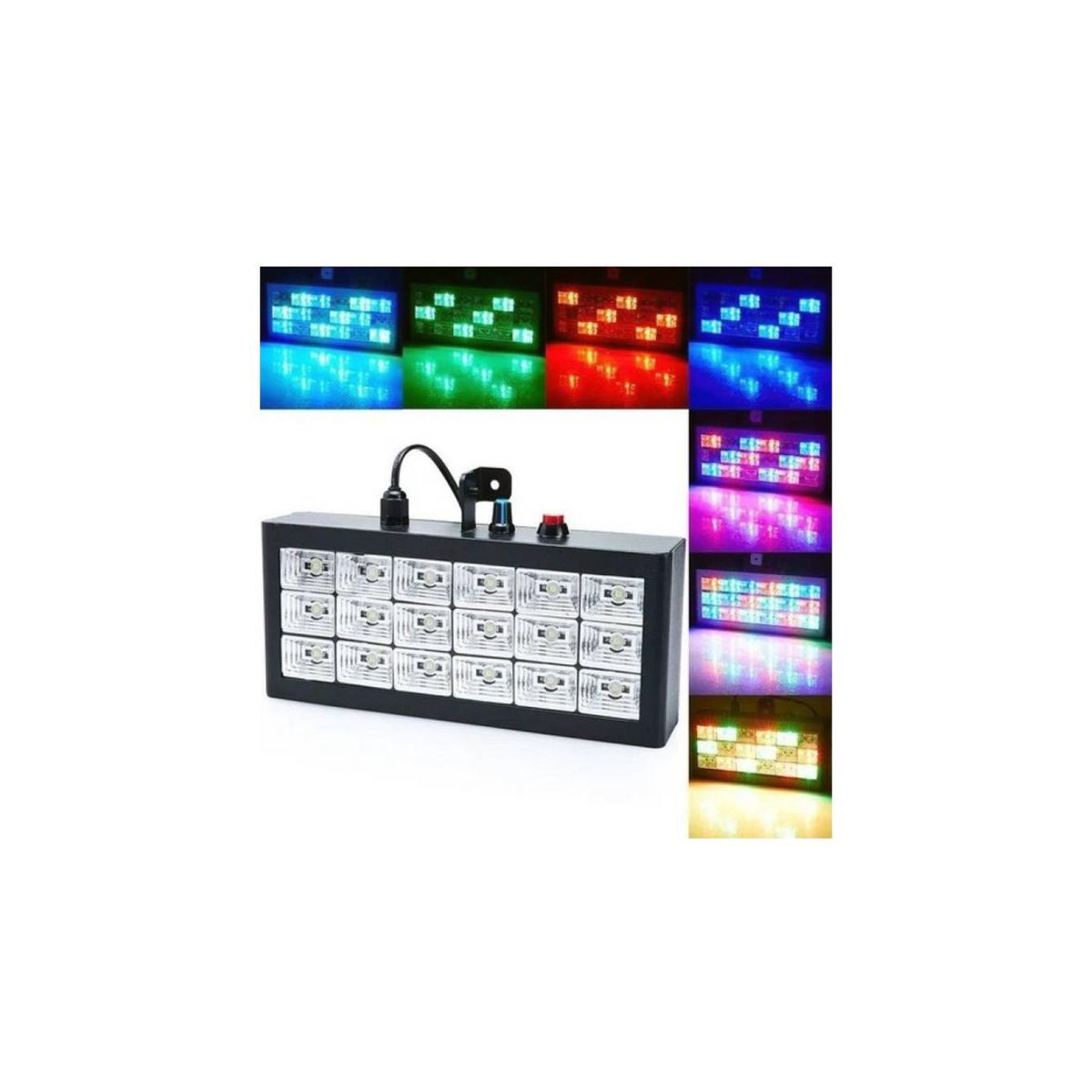 GENERICO - Luz Estroboscópica De 18led Con 4 Colores - SC