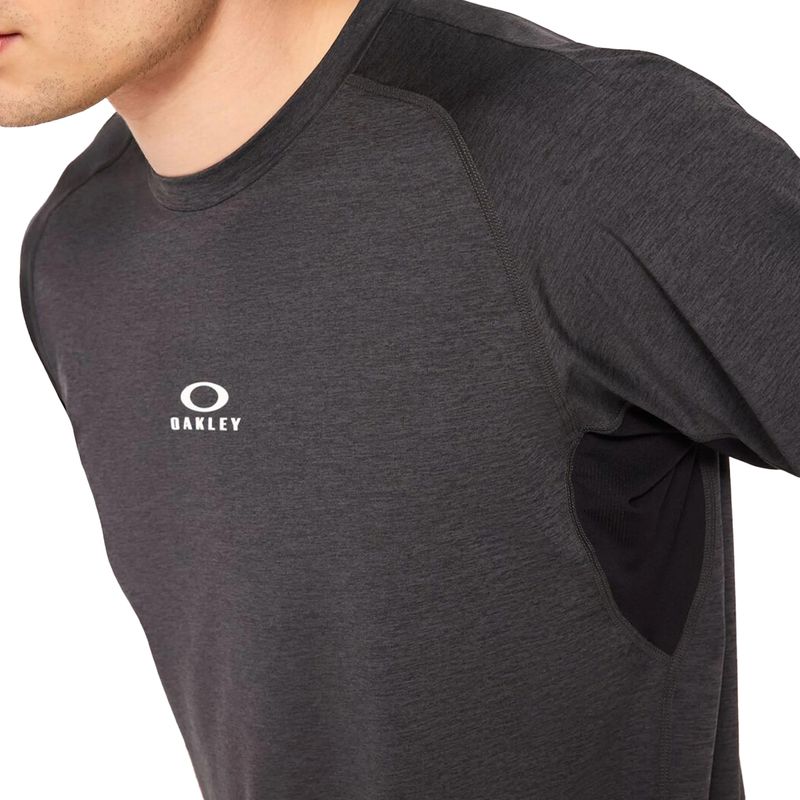 OAKLEY Polera Oakley O-Fit RC SS Hombre Black/Gray Heather