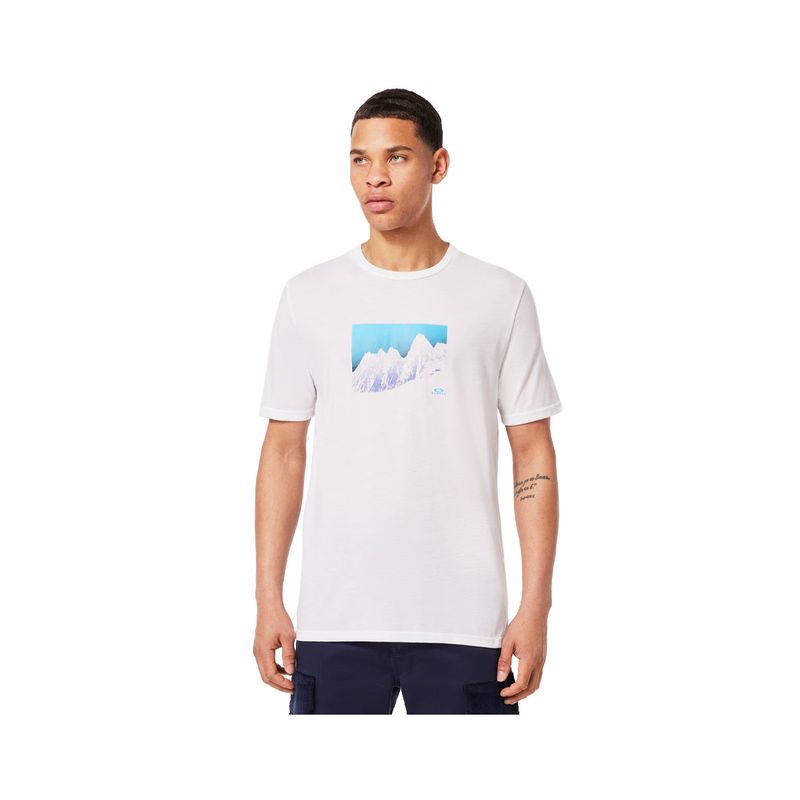 OAKLEY - Polera Oakley Snow Caps Hombre White