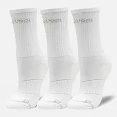 LIPPI - Calcetines Unisex Logo Pack Mid Blanco