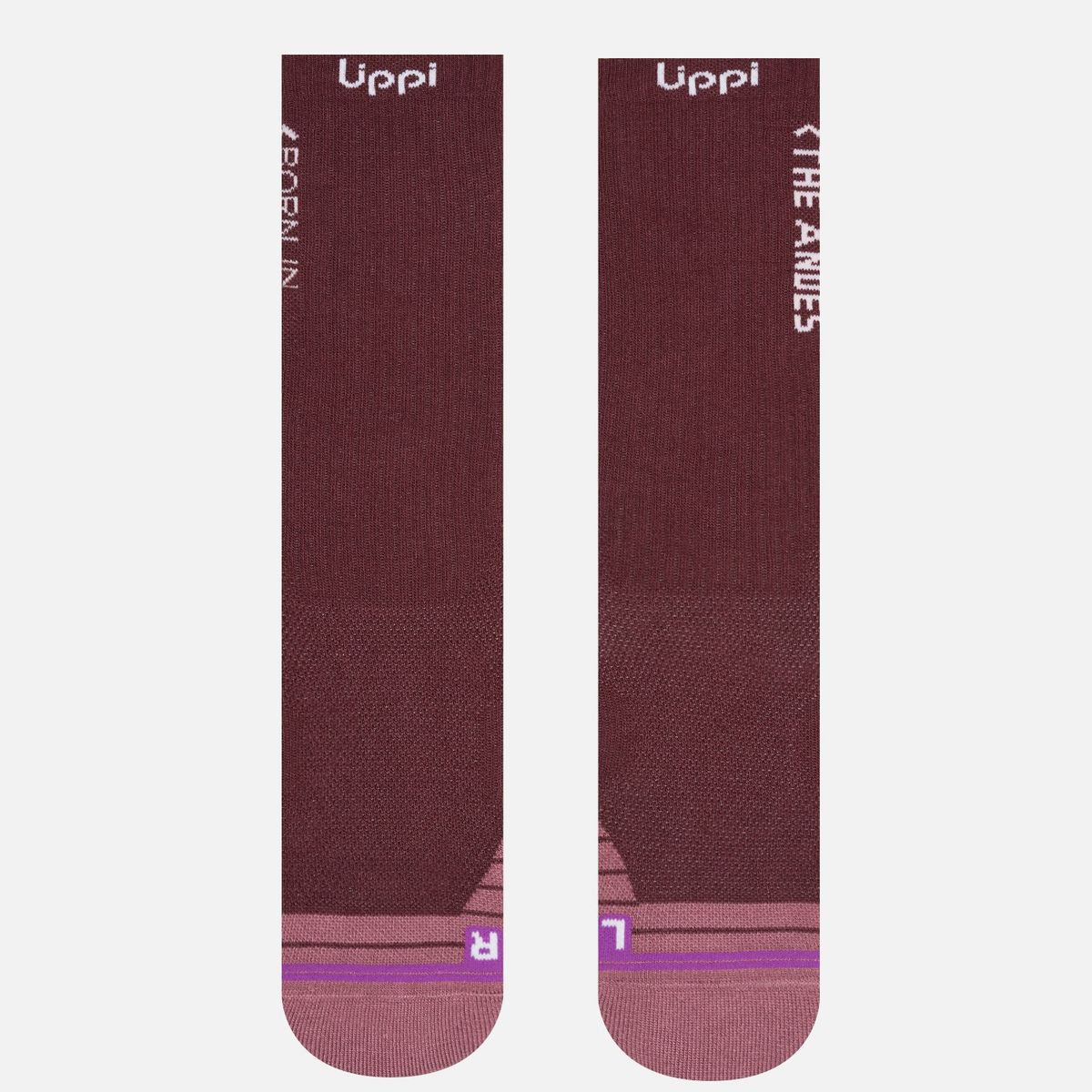 LIPPI - Calcetines Mujer Trekking Light Socks Burdeo Lippi