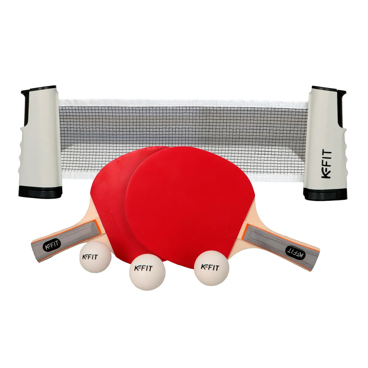 K FIT - Set Ping Pong Tenis Mesa 2 Paleta + 3 Pelotas + Malla K-fit