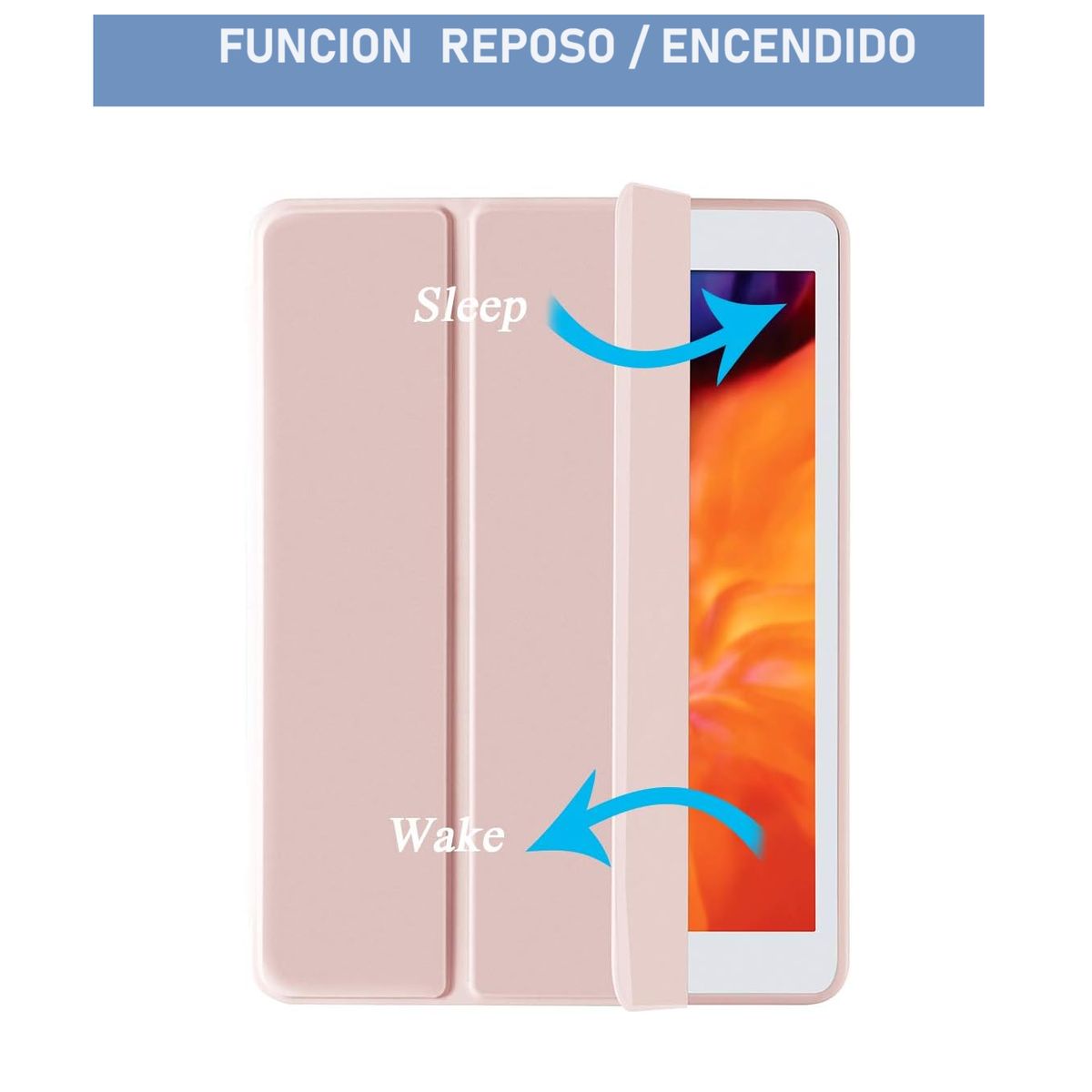 GENERICO - Carcasa Smart cover Ipad Pro 11 con ranura lápiz / Rosa