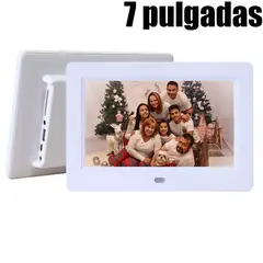 SHARGE - Marcos digitales Multifuncional 7 pulgadas 16GB MP4 Blanco