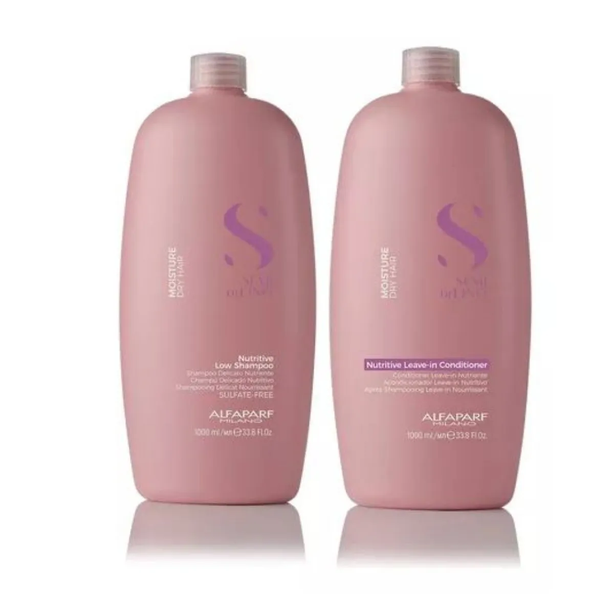 ALFAPARF MILANO - Pack Shampoo Y Acondicionador Nutrición Semi Di Lino Alfaparf 1 Lt