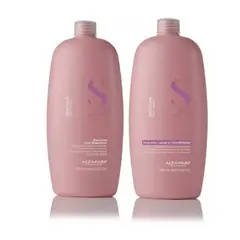 ALFAPARF MILANO - Pack Shampoo Y Acondicionador Nutrición Semi Di Lino Alfaparf 1 Lt