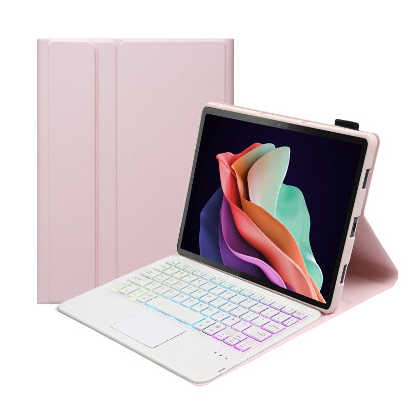 HUAWEI - Huawei MatepadSE 2023 8G+128G Negro con rosado teclado retroiluminado