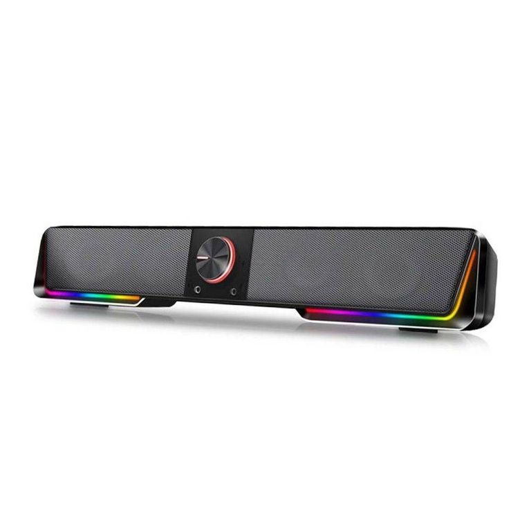 Soundbar Gamer Darknets, Stereo, RGB, Bluetooth 5.0 + 3,5mm