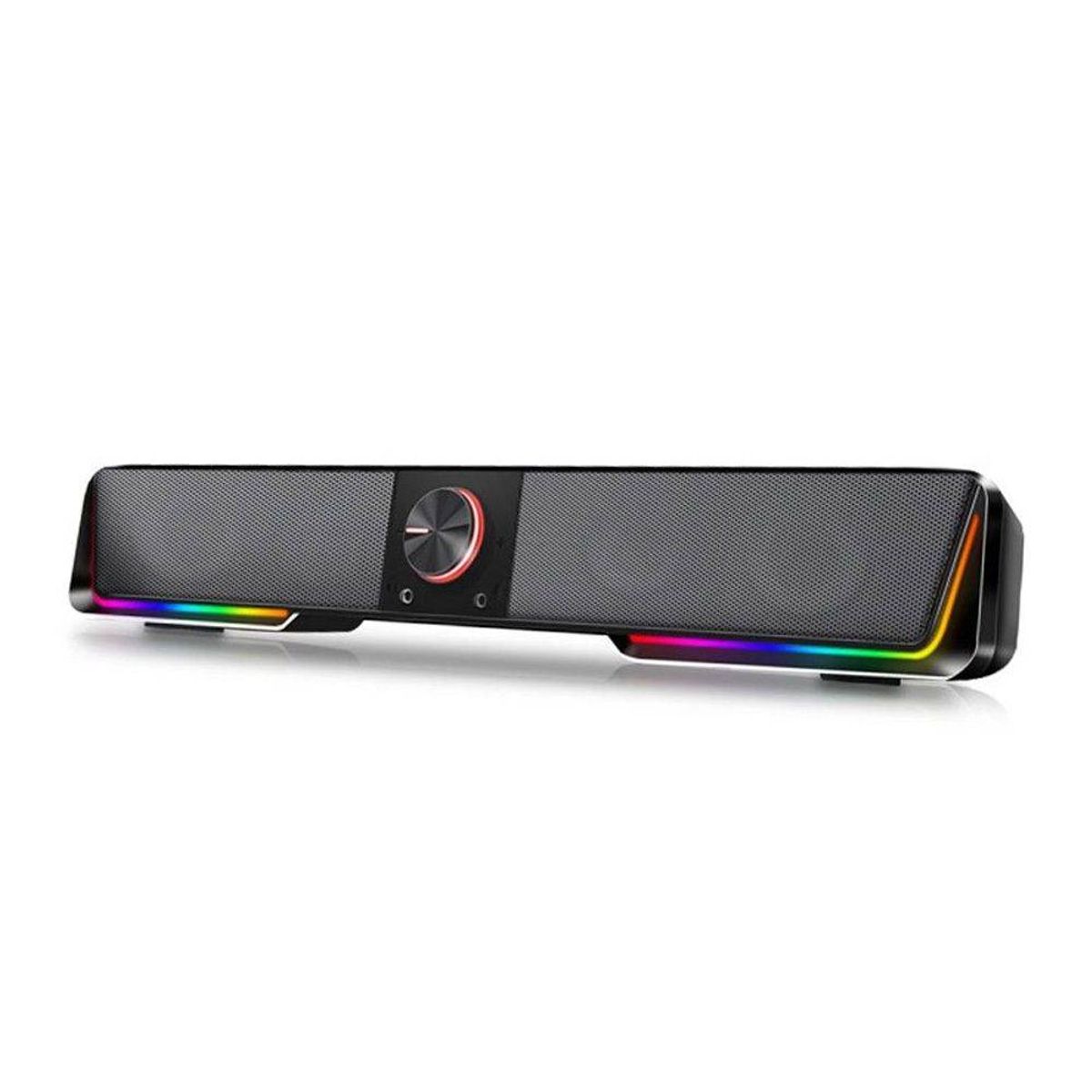 REDRAGON - Soundbar Gamer Redragon Darknets, Stereo, RGB, Bluetooth 5.0 + 3,5mm