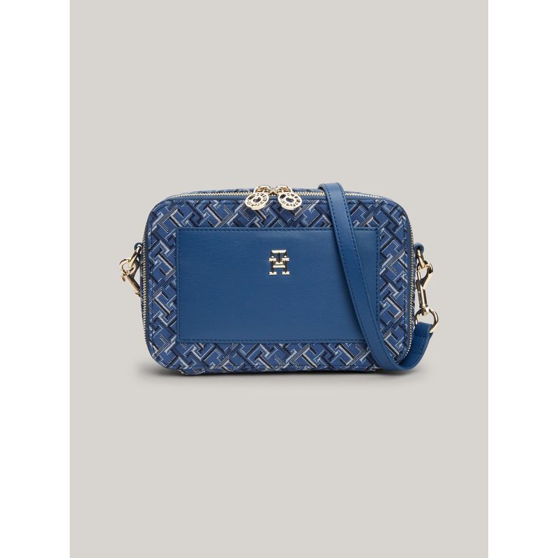 TOMMY HILFIGER - Bandolera Distinct  De Jacquard Azul Tommy Hilfiger