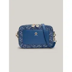 TOMMY HILFIGER - Bandolera Distinct De Jacquard Azul