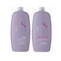 Pack Shampoo Y Acondicionador Smoothing Semi Di Lino Alfaparf 1 Lt