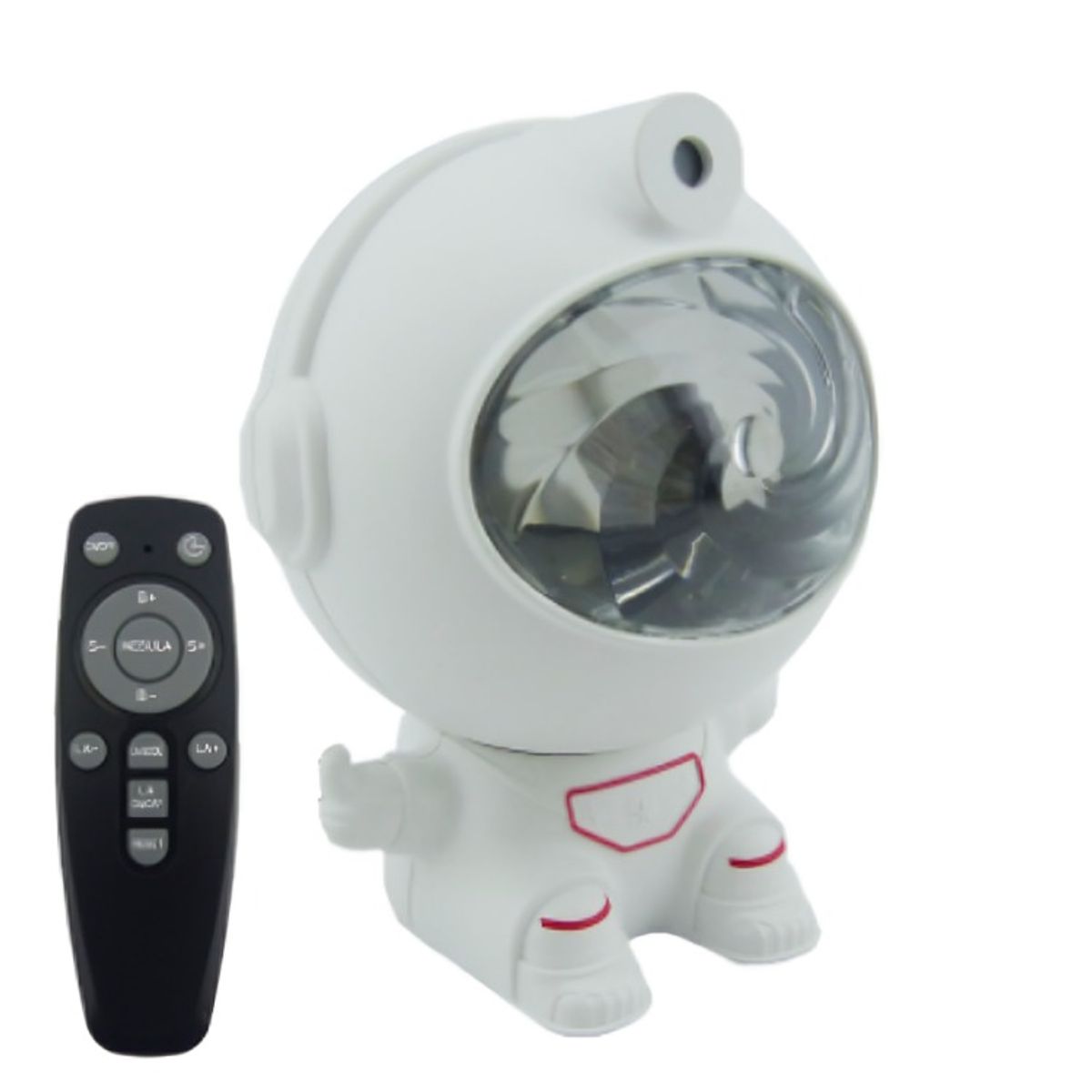 OEM - LAMPARA PROYECTOR MINI ASTRONAUTA DE LED RGB CON CONTROL REMOTO