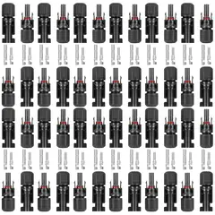 SOLIOT - 100 Pares Conector Mc4 Macho Hembra Solar