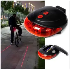 GENERICO - Set 2 luz laser marcador camino bicicleta