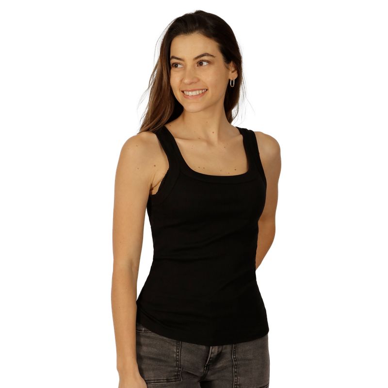 DIVINO JEANS - Polera Fefa I Negra Divino Jeans