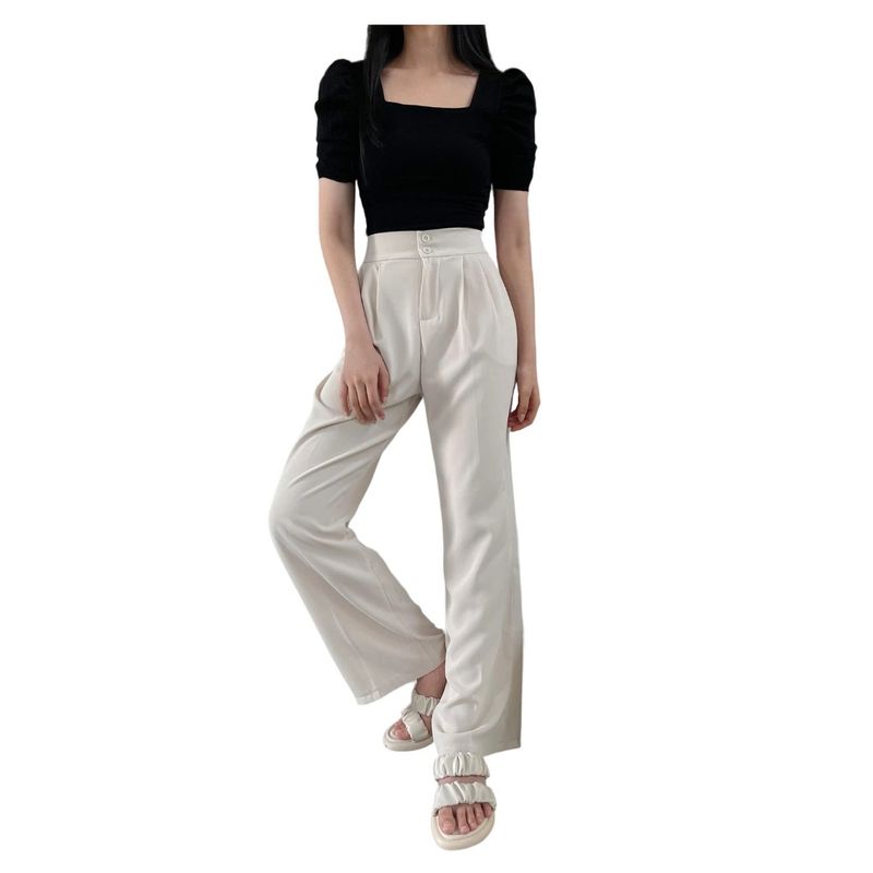 GARSIL - Crop Top Peto Para Mujer Con Escote Cuadrado Y Tela Acanalada