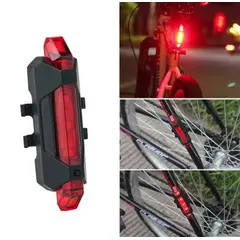 GENERICO - Luz led Bicicleta Trasera usb recargable Color Rojo
