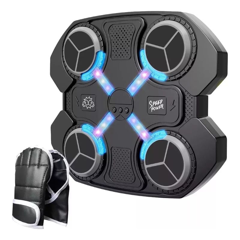 GENERICO - Maquina De Boxeo Musical Bluetooth Niños + Guantes