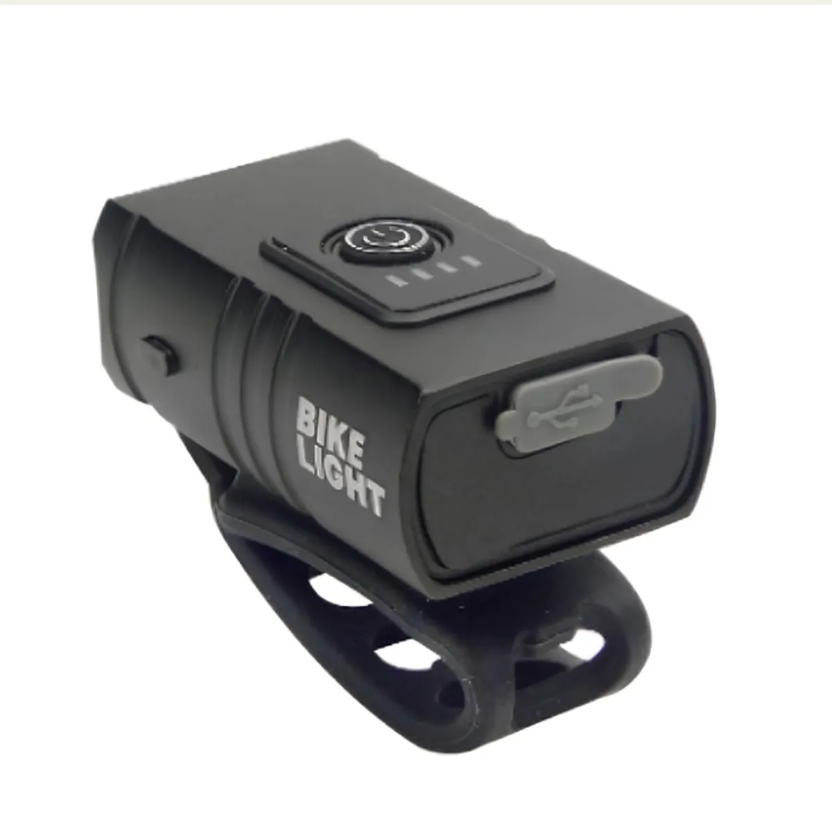 OEM - LUZ DE BICICLETA DELANTERA 2 LED RECARGABLE USB 5 FUNCIONES