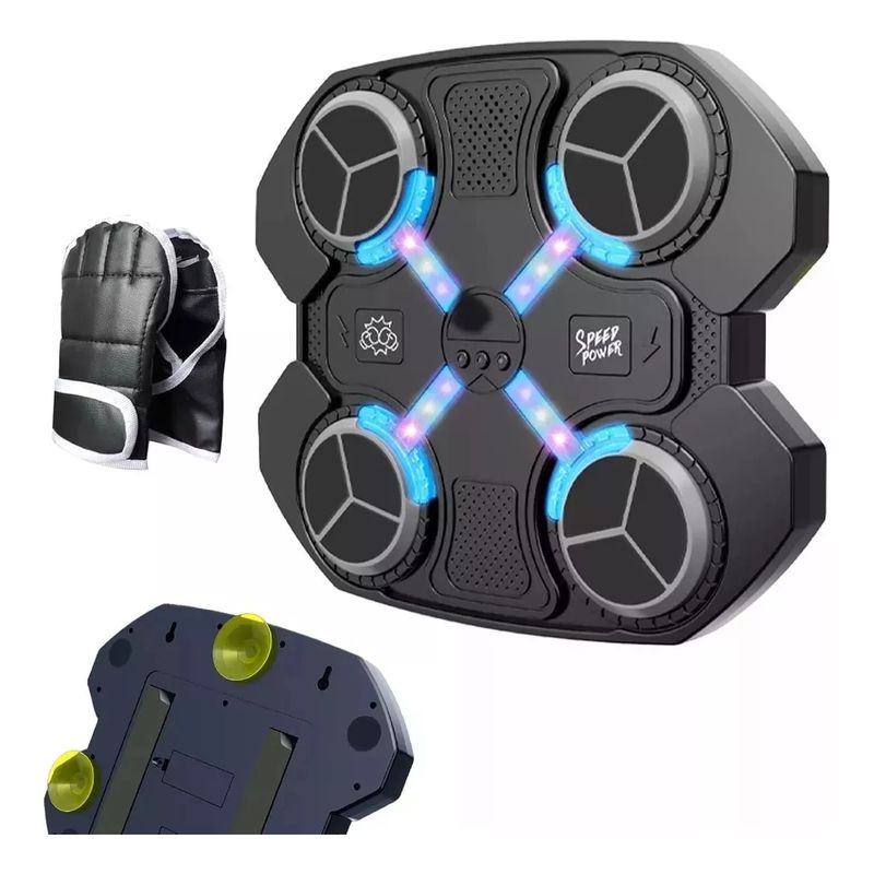 GENERICO - Maquina De Boxeo Musical Bluetooth Niños + Guantes