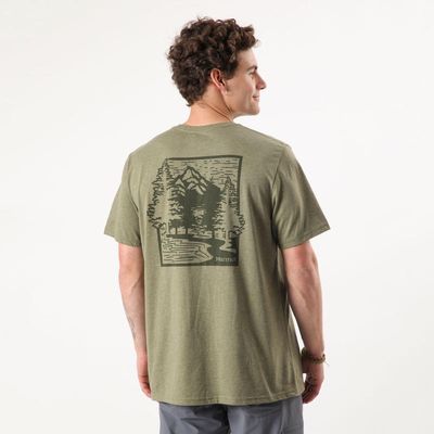 Imagen 2 del producto Polera Woodcut Tee Hombre Verde