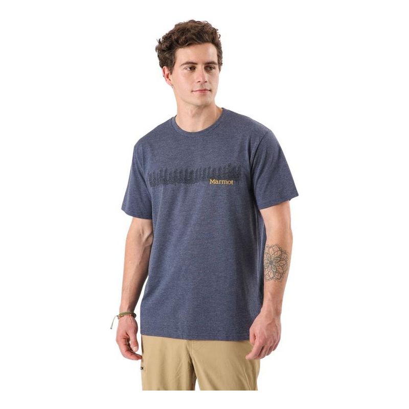 MARMOT - Polera Forest Tee Hombre Gris